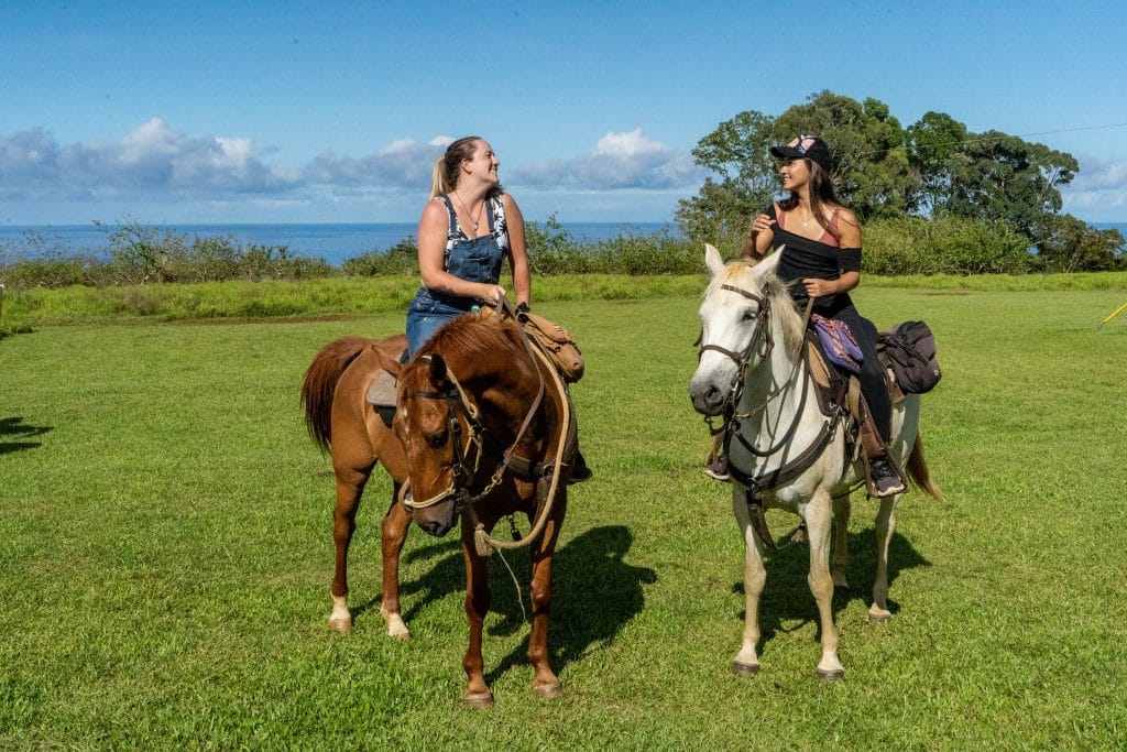 Horseback riding at Umauma Experience